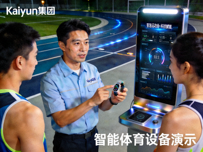Kaiyun集团‘智慧运动场’科技赋能项目 - 工作人员演示智能体育设备